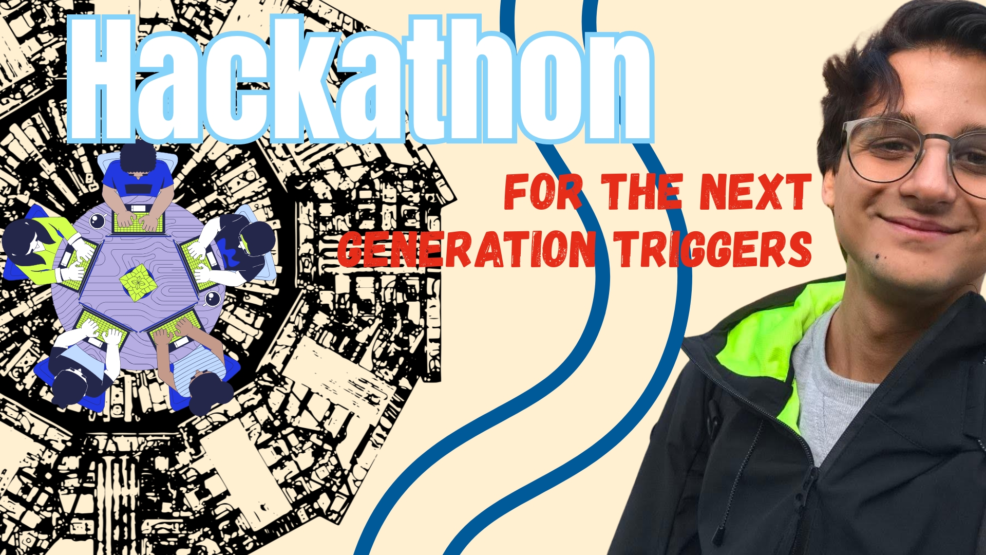 Emanuele's photo in a collage with other graphics