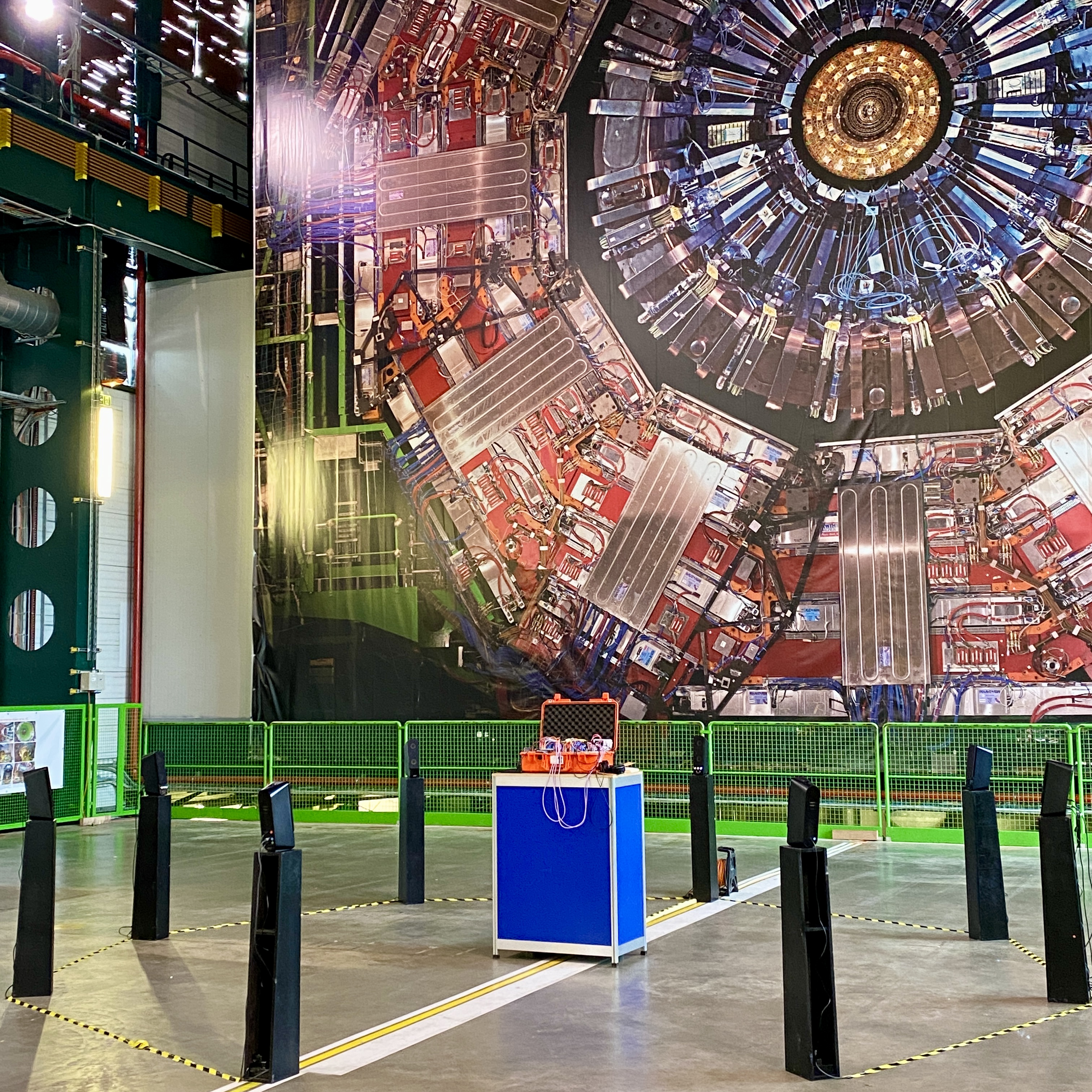 CMS soundsystem setup, photograph © C Henschke 2024