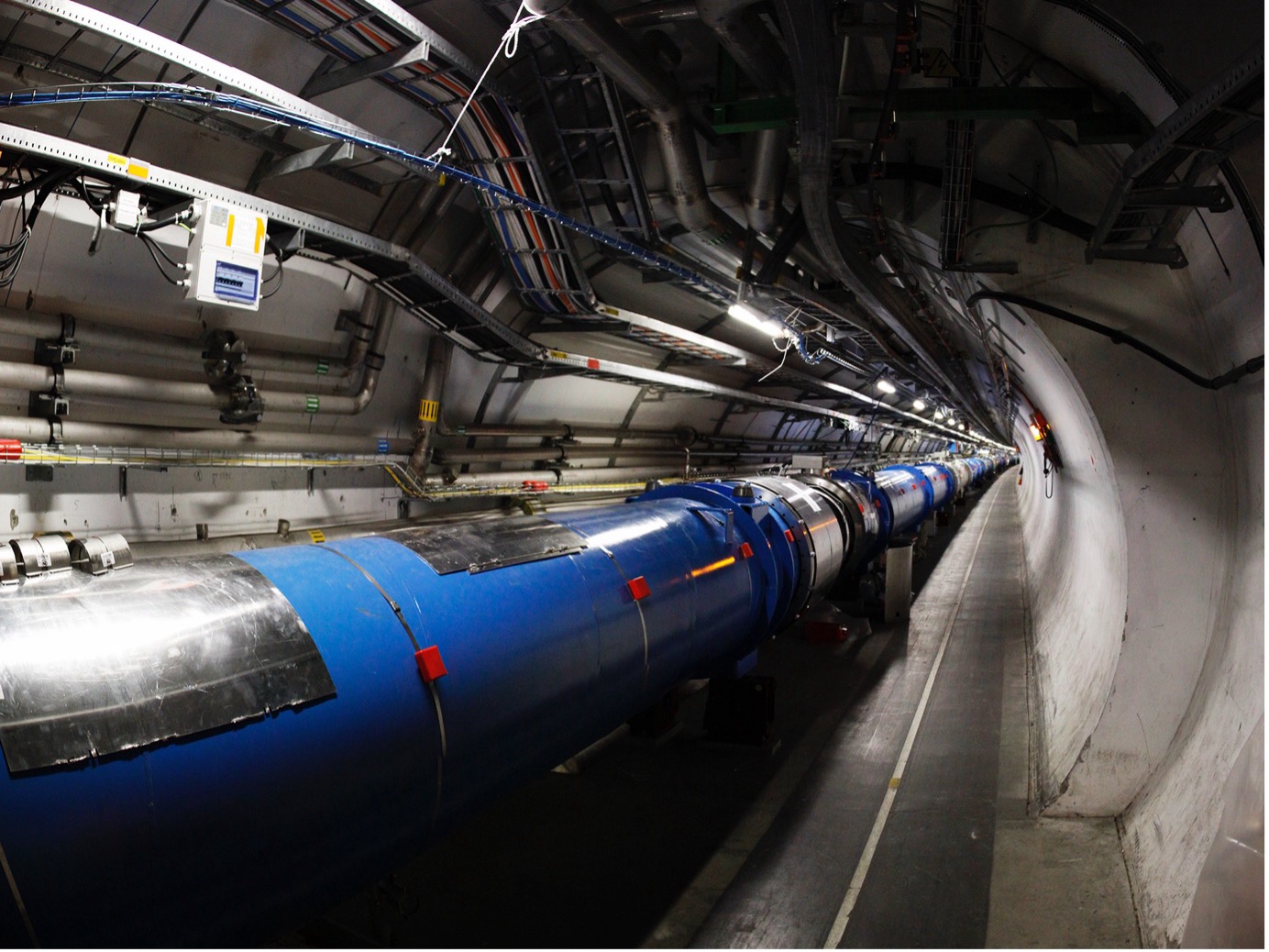 LHC tunnel, photograph © C Henschke 2024