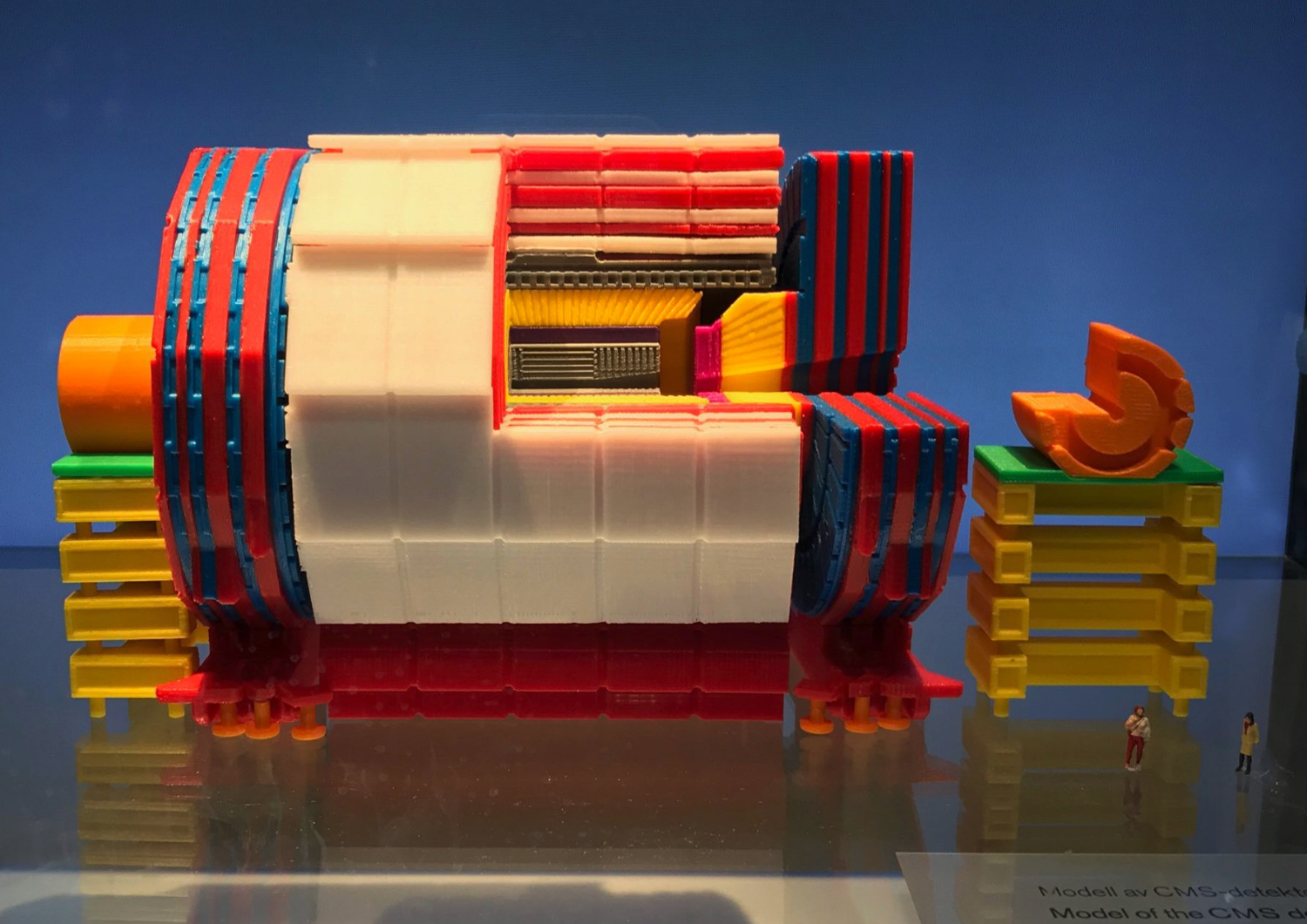 A model on display at the Nobel Prize museum in Stockholm