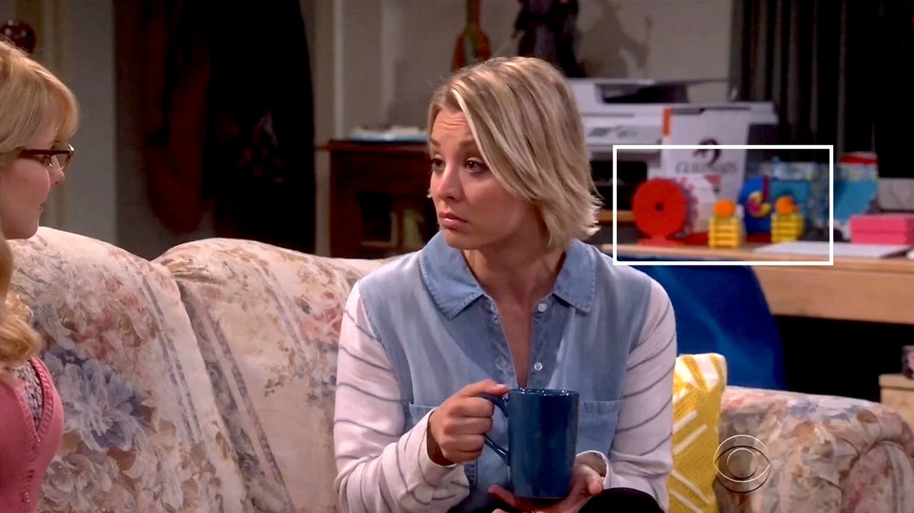 One model features in the background of a shot of the Big Bang Theory