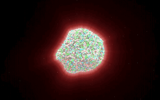Artist’s impression of quark–gluon plasma formation. Credit: CERN