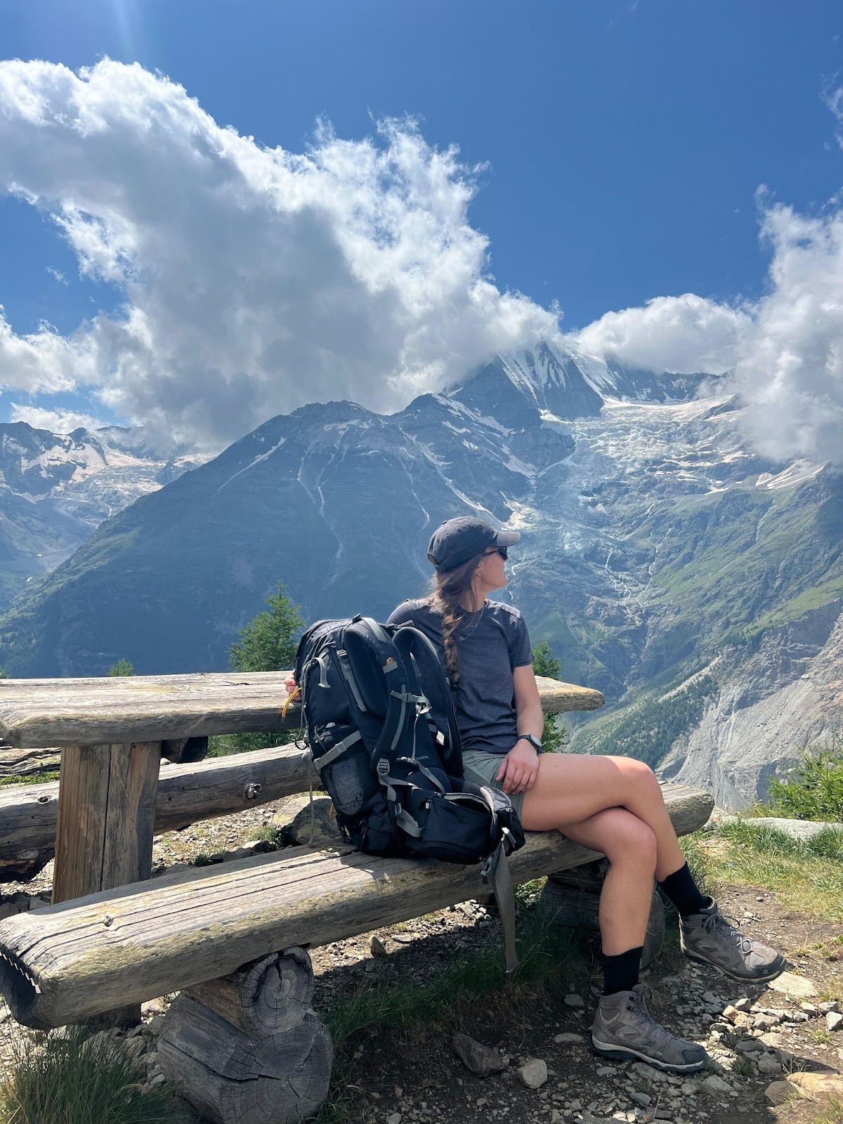 Beautiful views along the Europaweg to Zermatt.