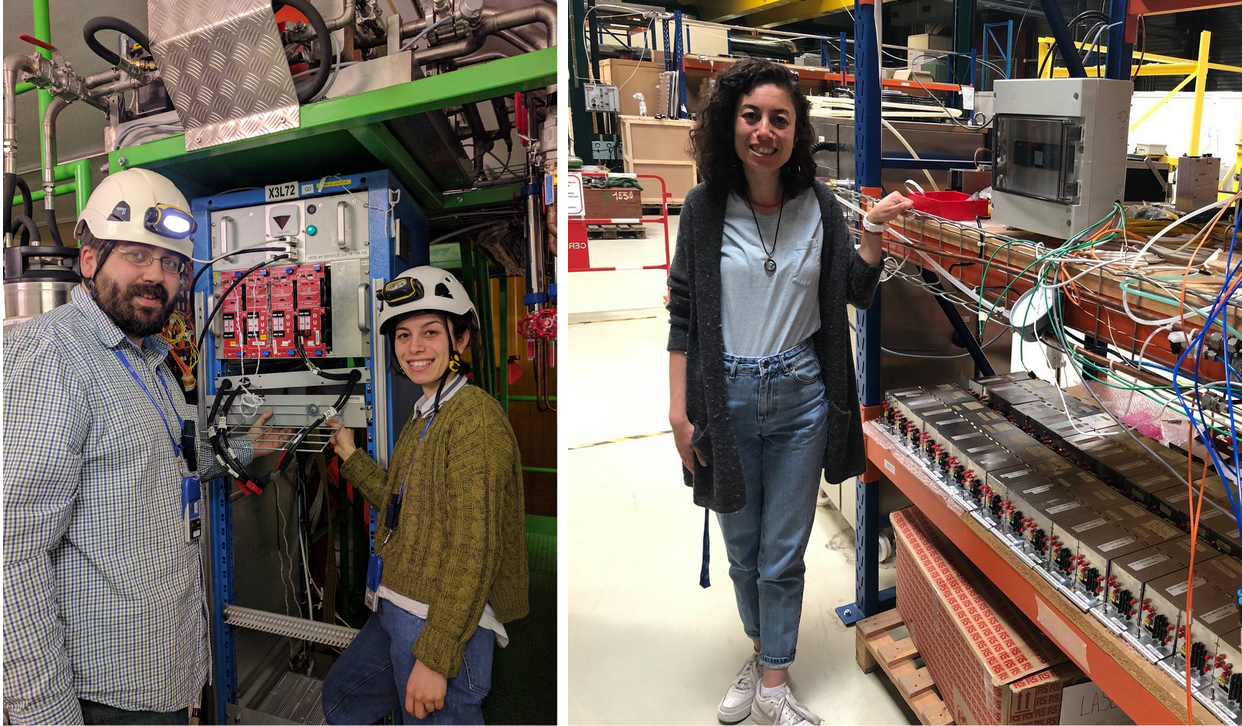 Here are some of my photos from the installation of the FE electronics for the HF detector (left) and the CU project of the HB detector (right).