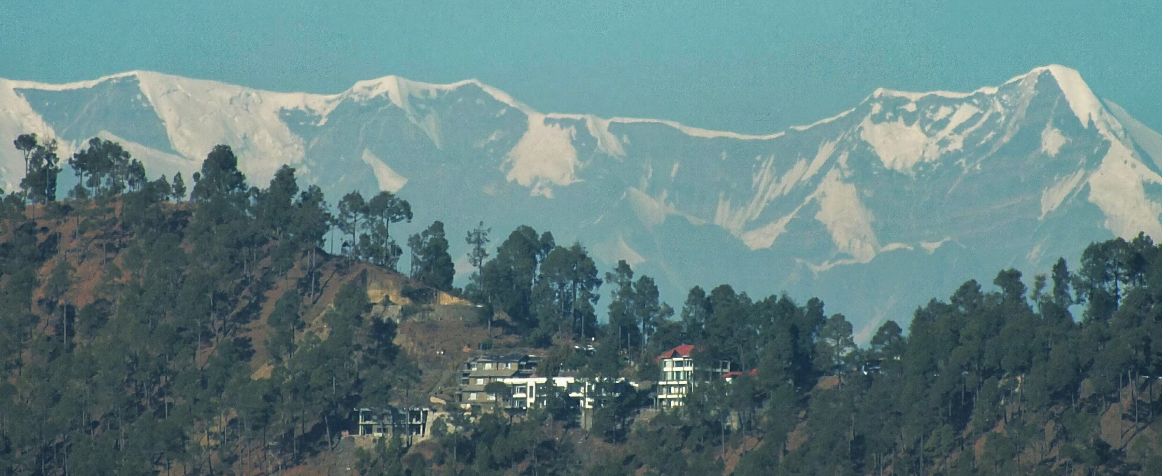 View of the Himalayas from my home